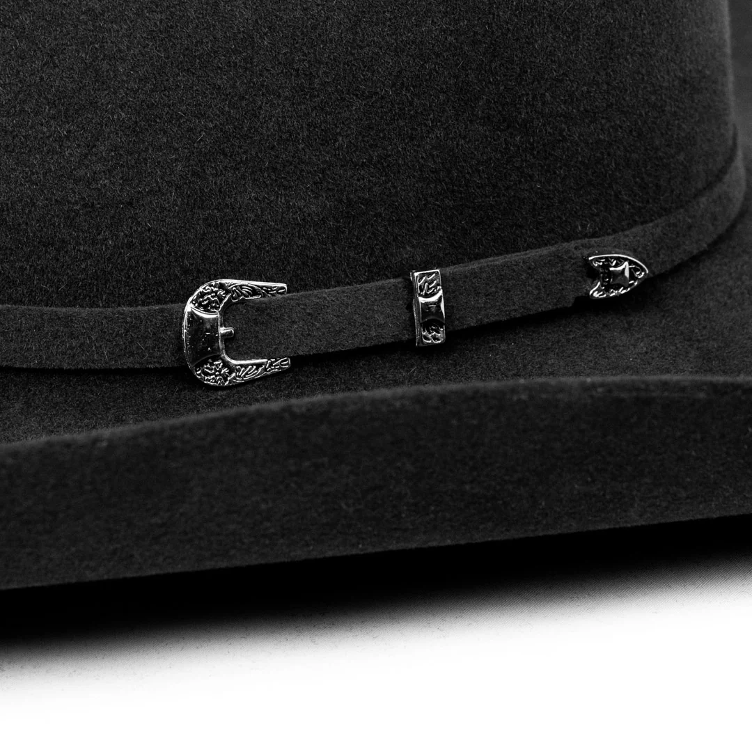 Justin Bent Rail Dylan 6X Fur Felt Cowboy Hat - Image 6