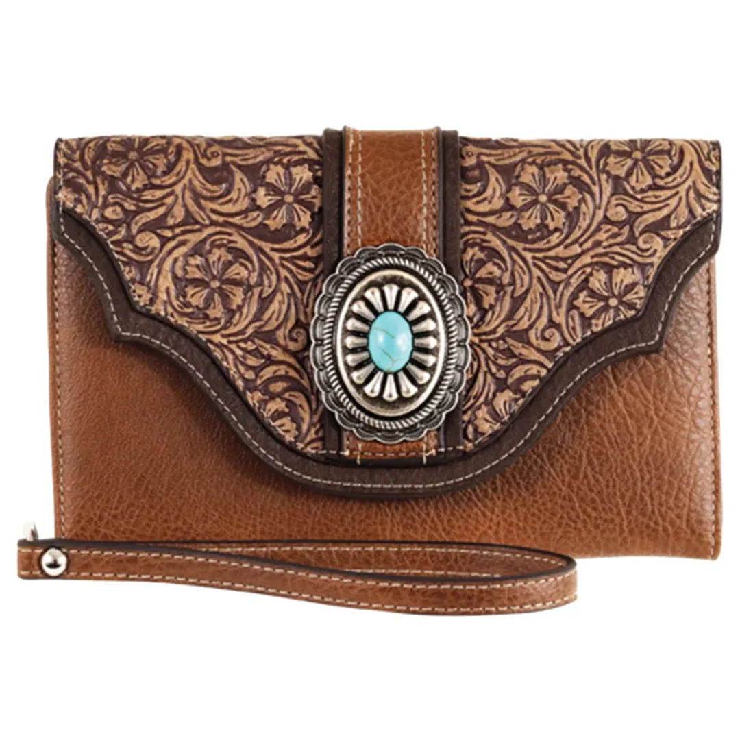 Justin Floral Embossing Wallet