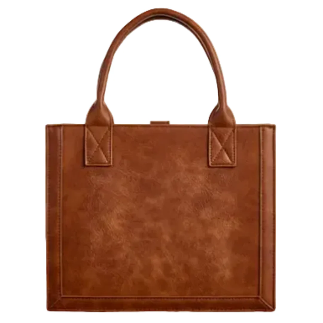 Justin Floral Tooling Tote Bag - Image 3