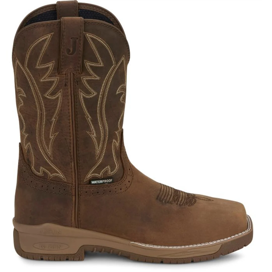 Justin Men's Nitread 11" Waterproof Cowboy Boots - Image 3