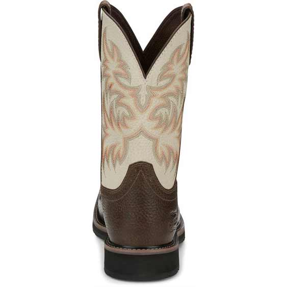 Justin Stampede Men's Driller Copper Cowboy Boots - Image 4