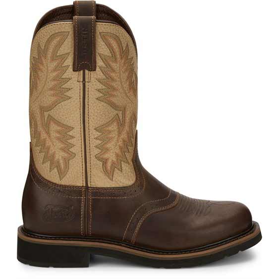 Justin Stampede Men's Superintendent Cowboy Boots - Image 2