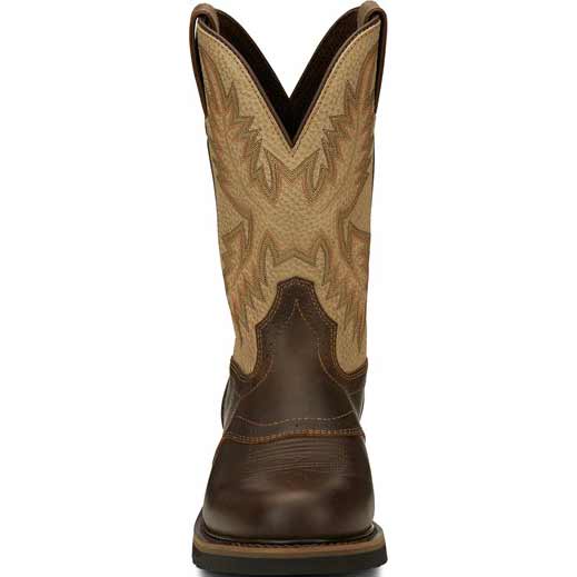 Justin Stampede Men's Superintendent Cowboy Boots - Image 3