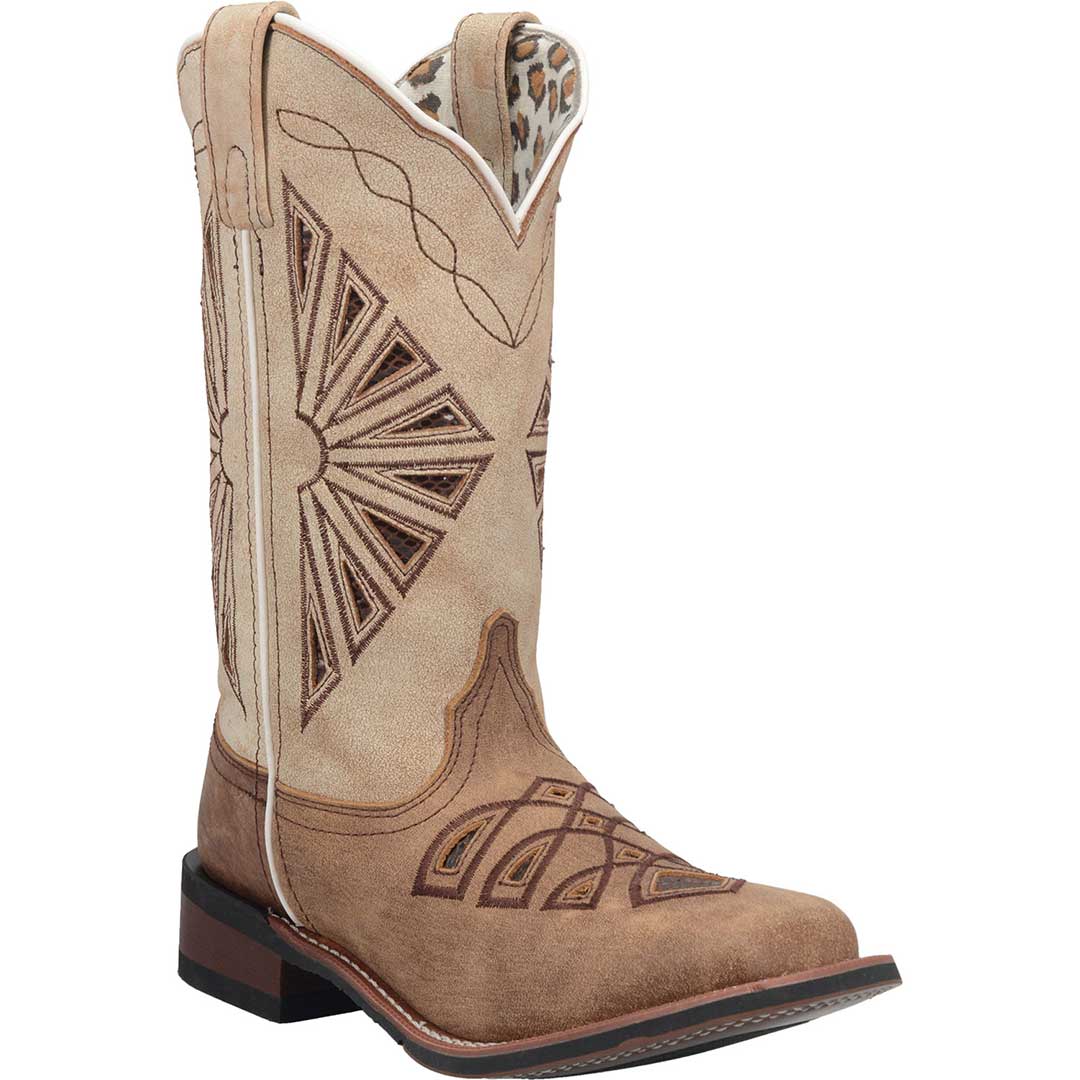 Laredo Women's Symmetrical Design Square Toe Cowgirl Boots - Image 2