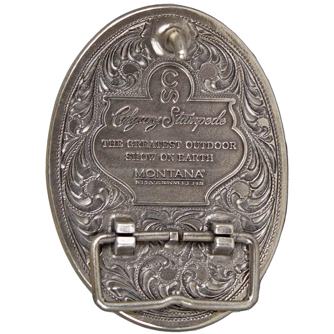 Montana Silversmiths Calgary Stampede Silver & Gold Oval Buckle - Image 2