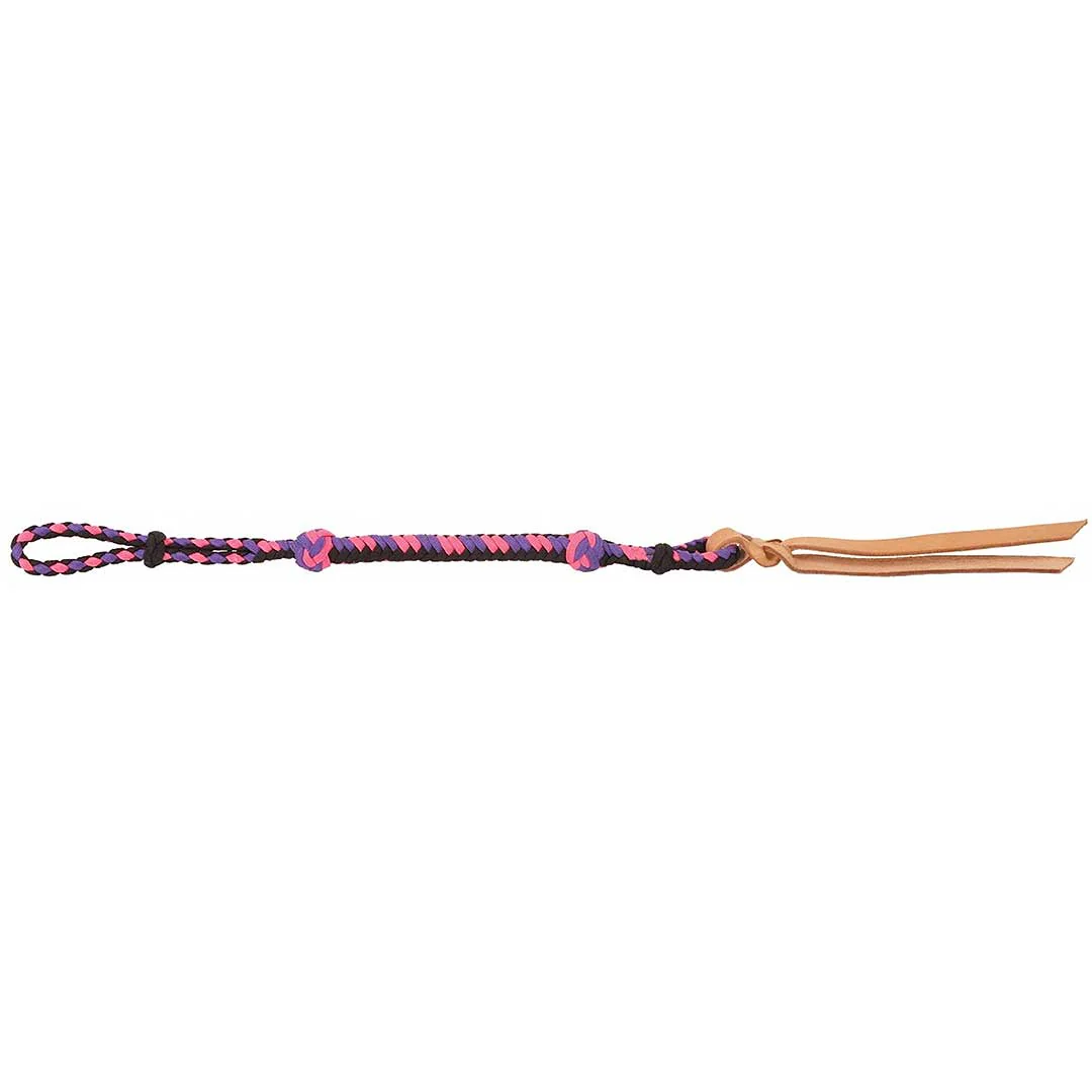 Mustang Quirt with Leather Popper