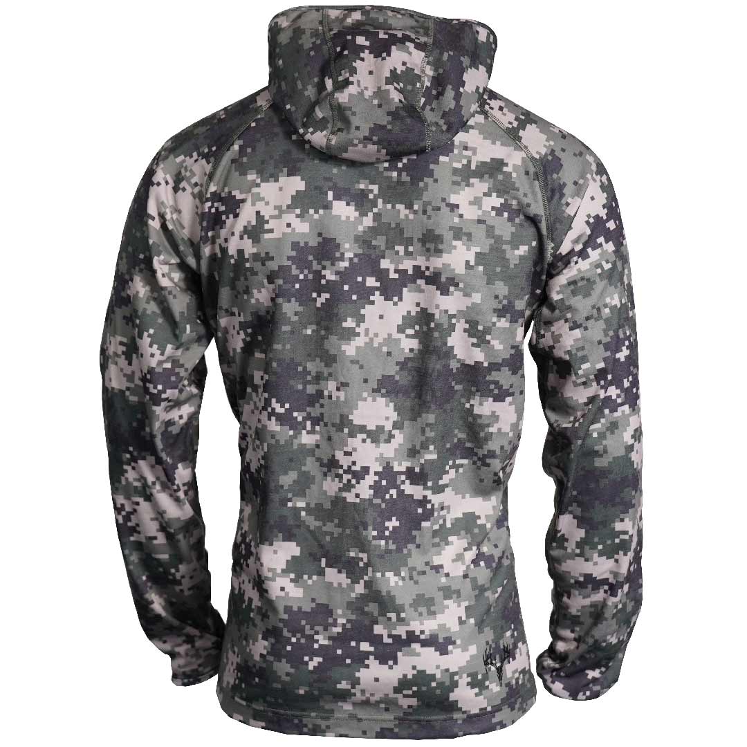 Off The Grid Men's Merino Mid Layer 1/4 Zip Hoodie - Image 2