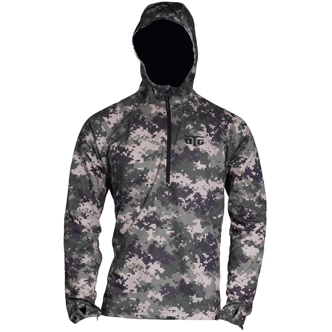 Off The Grid Men's Merino Mid Layer 1/4 Zip Hoodie - Image 3