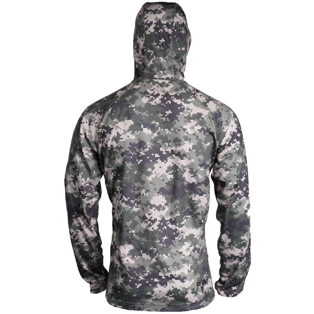 Off The Grid Men's Merino Mid Layer 1/4 Zip Hoodie - Image 4