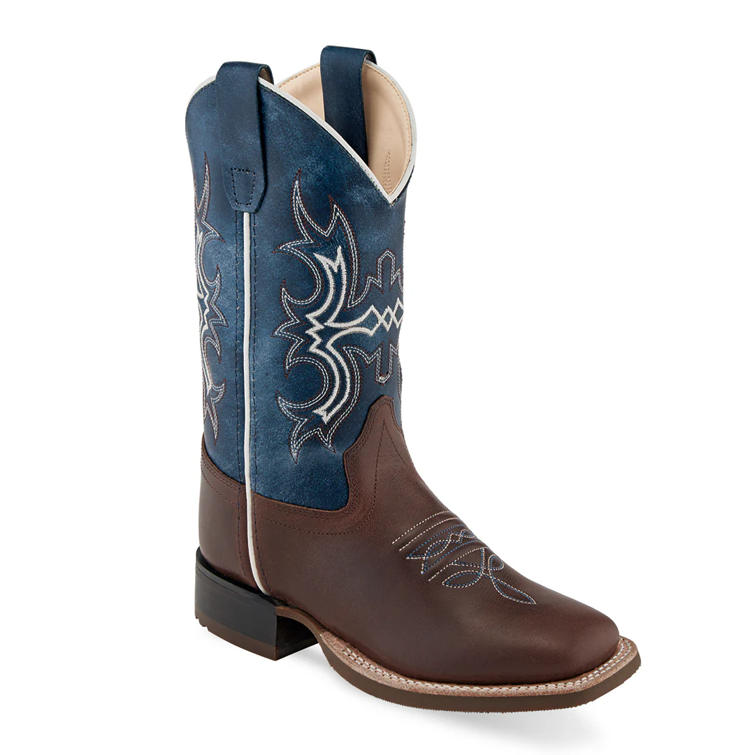Old West Boys' Square Toe Cowboy Boots - Image 2