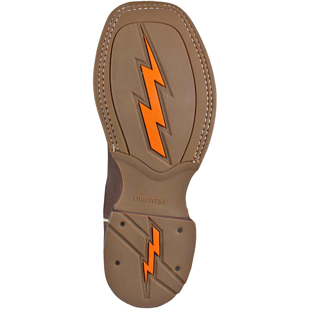 Old West Boys' Square Toe Cowboy Boots - Image 8