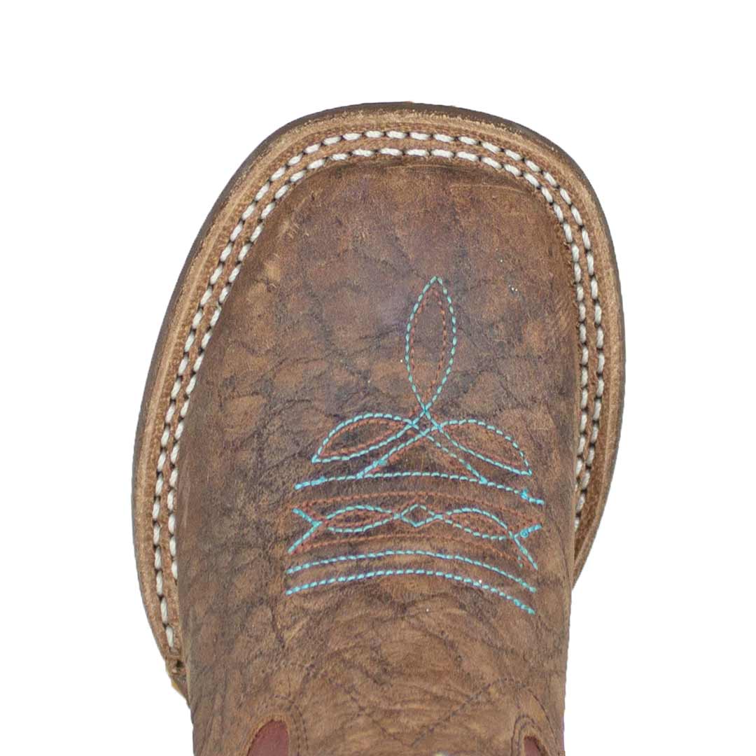 Old West Kids' Distressed Vamp Cowboy Boots - Image 6