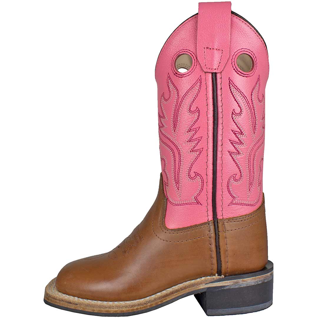 Old West Girls' Square Toe Cowgirl Boots - Image 2