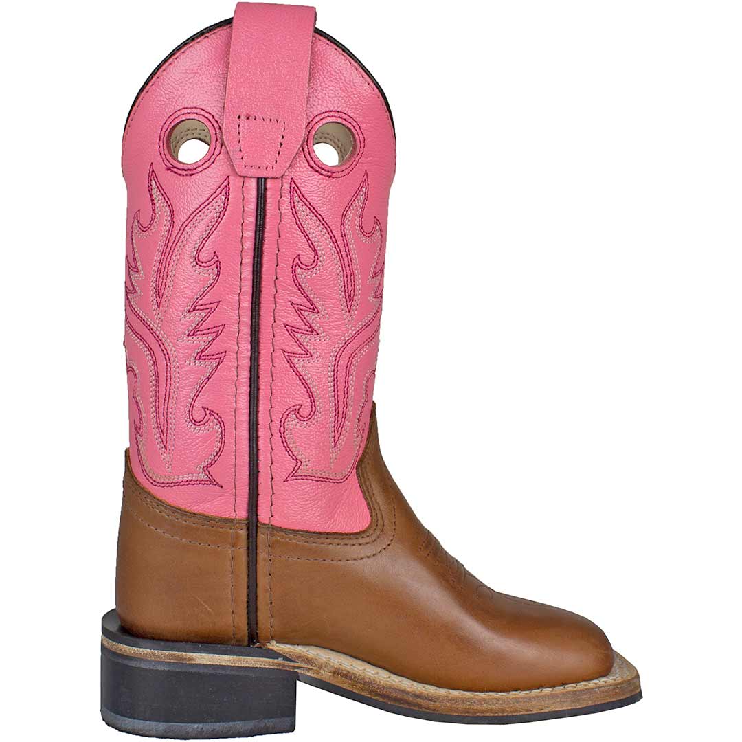 Old West Girls' Square Toe Cowgirl Boots - Image 3