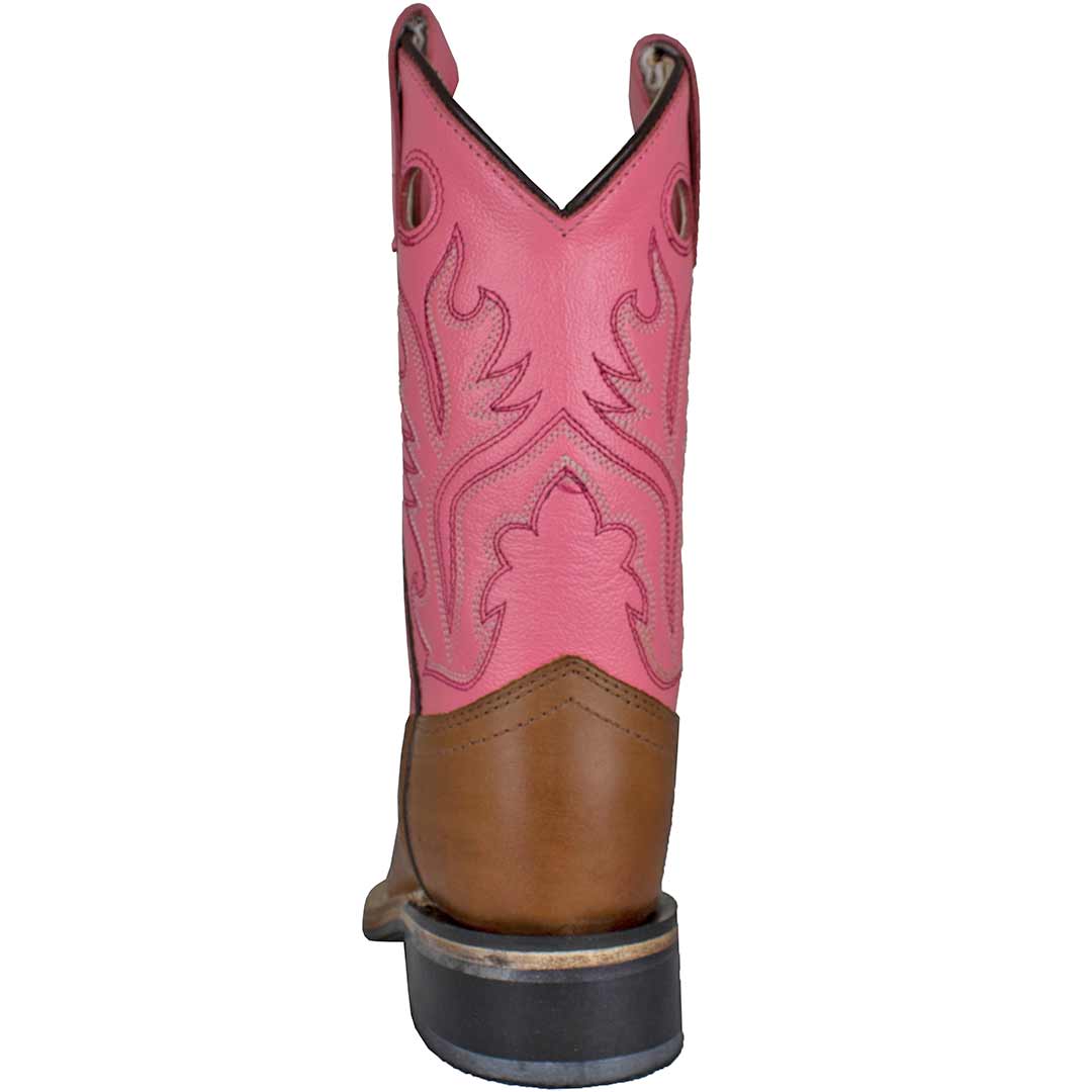 Old West Girls' Square Toe Cowgirl Boots - Image 4