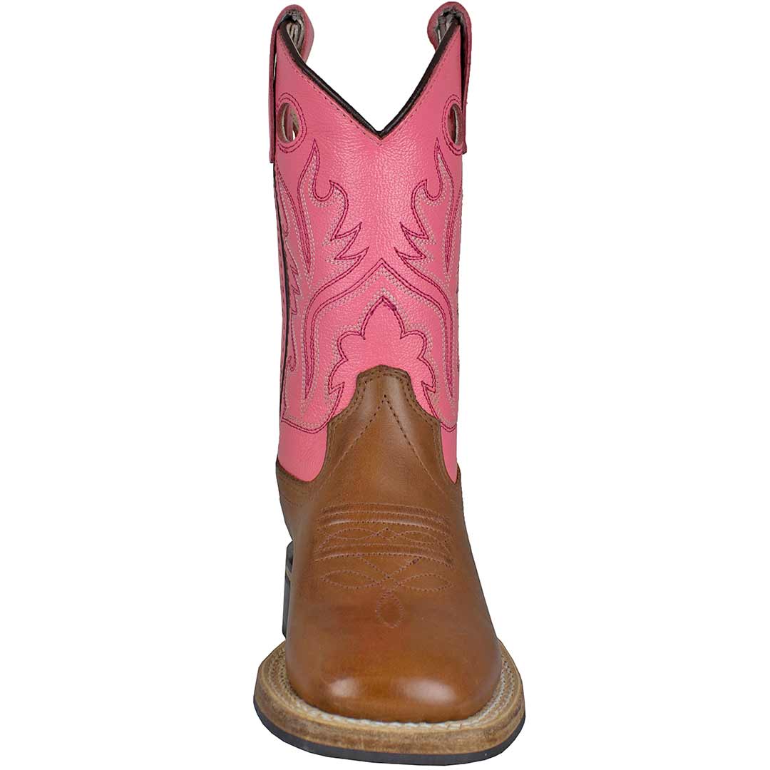 Old West Girls' Square Toe Cowgirl Boots - Image 5