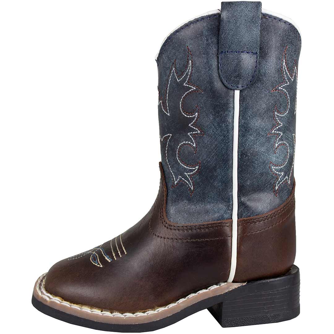 Old West Toddler Boys' Square Toe Cowboy Boots - Image 3