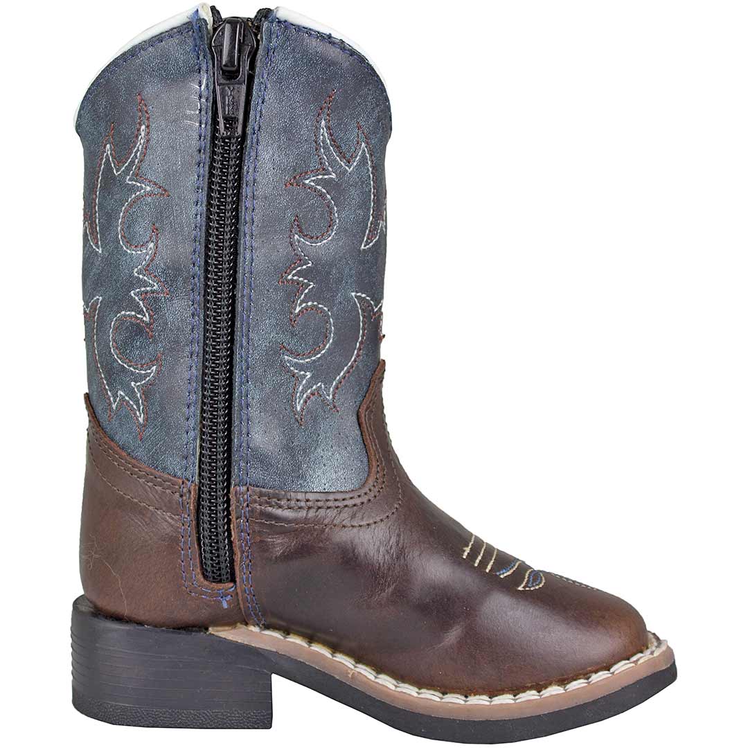Old West Toddler Boys' Square Toe Cowboy Boots - Image 4