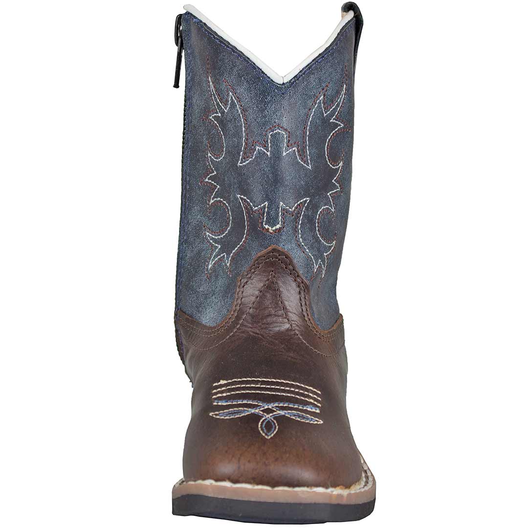 Old West Toddler Boys' Square Toe Cowboy Boots - Image 6