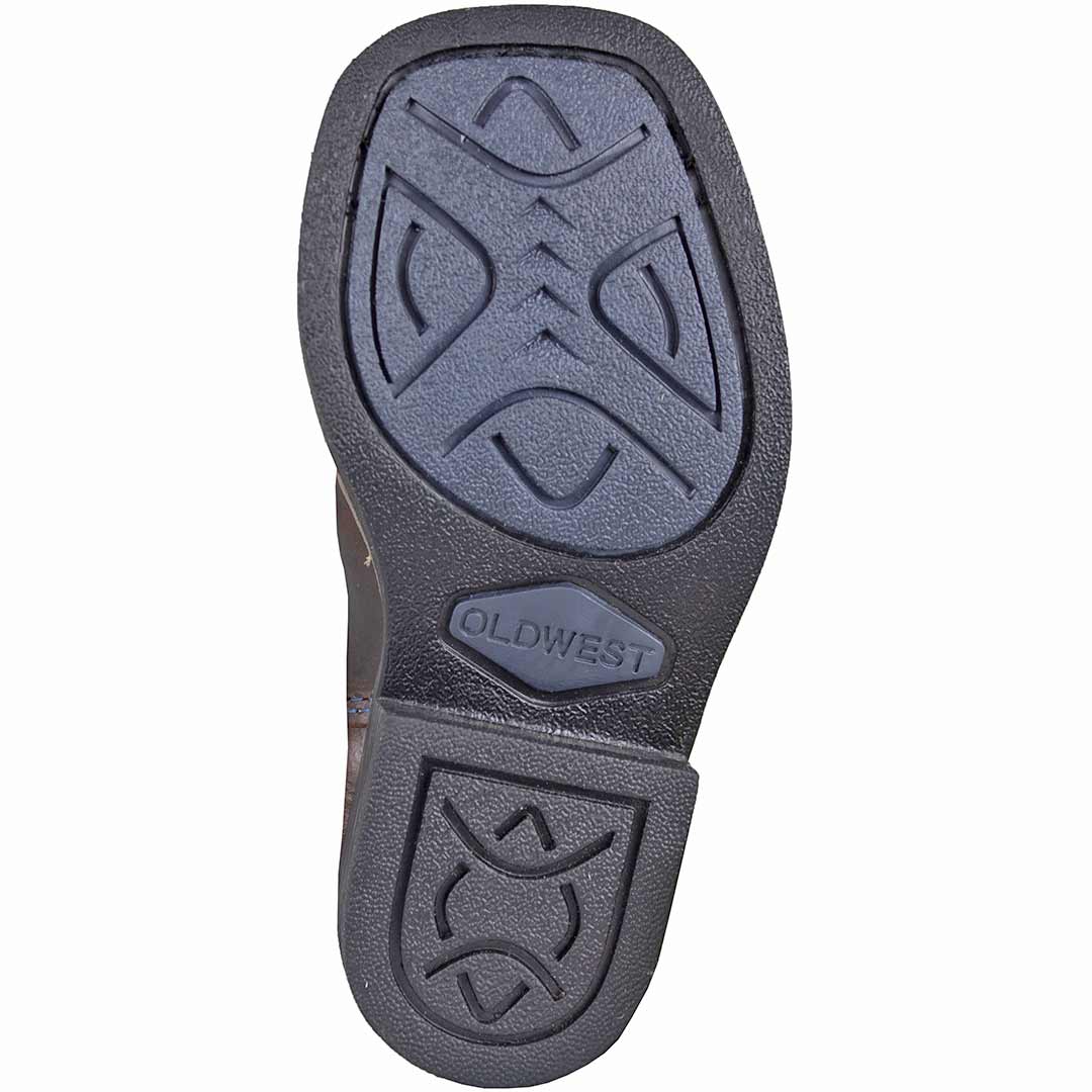 Old West Toddler Boys' Square Toe Cowboy Boots - Image 8