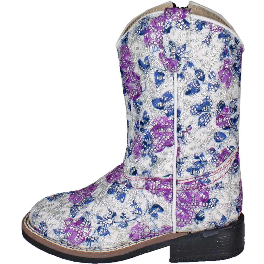 Old West Toddler Girls' Floral Bling Cowgirl Boots - Image 2