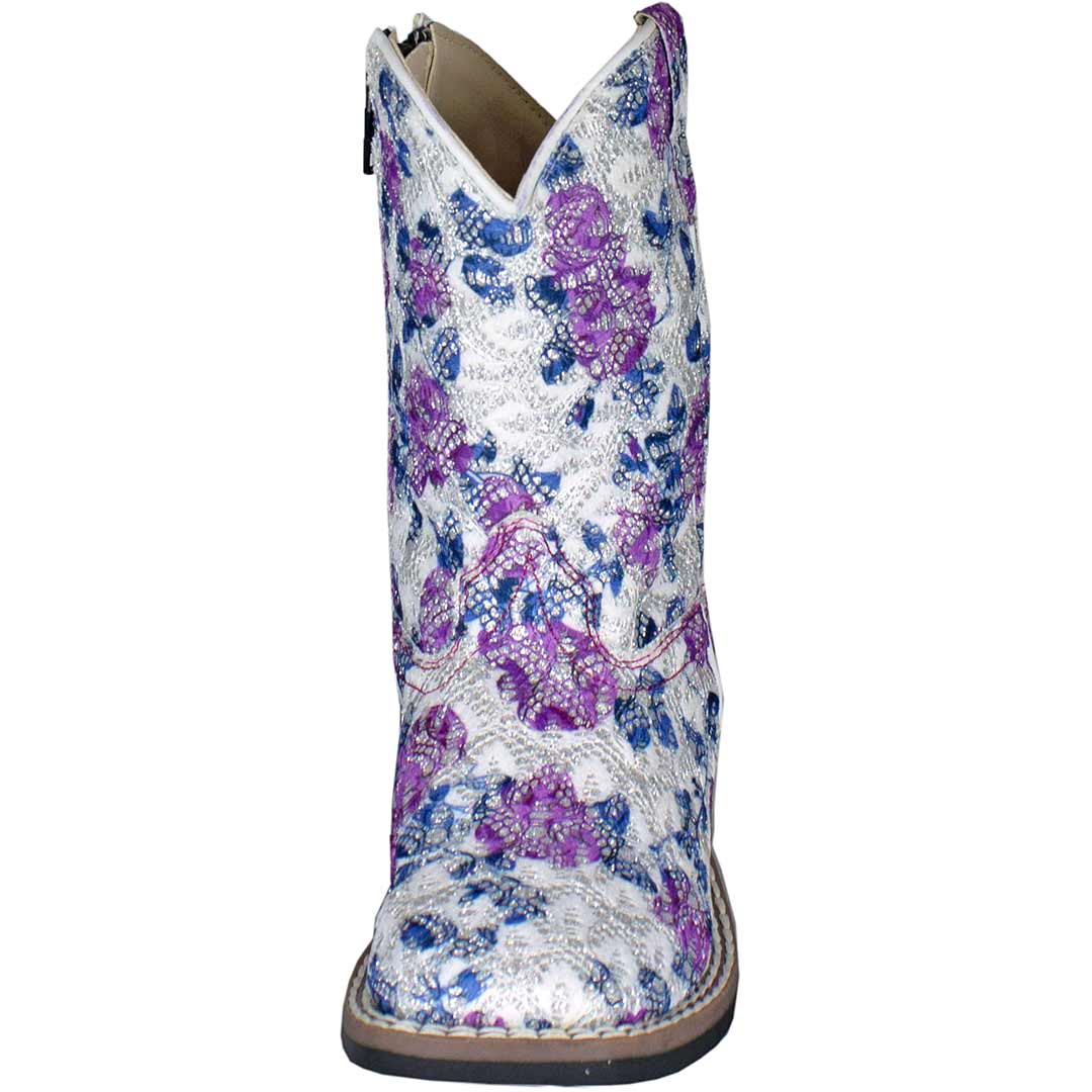 Old West Toddler Girls' Floral Bling Cowgirl Boots - Image 4