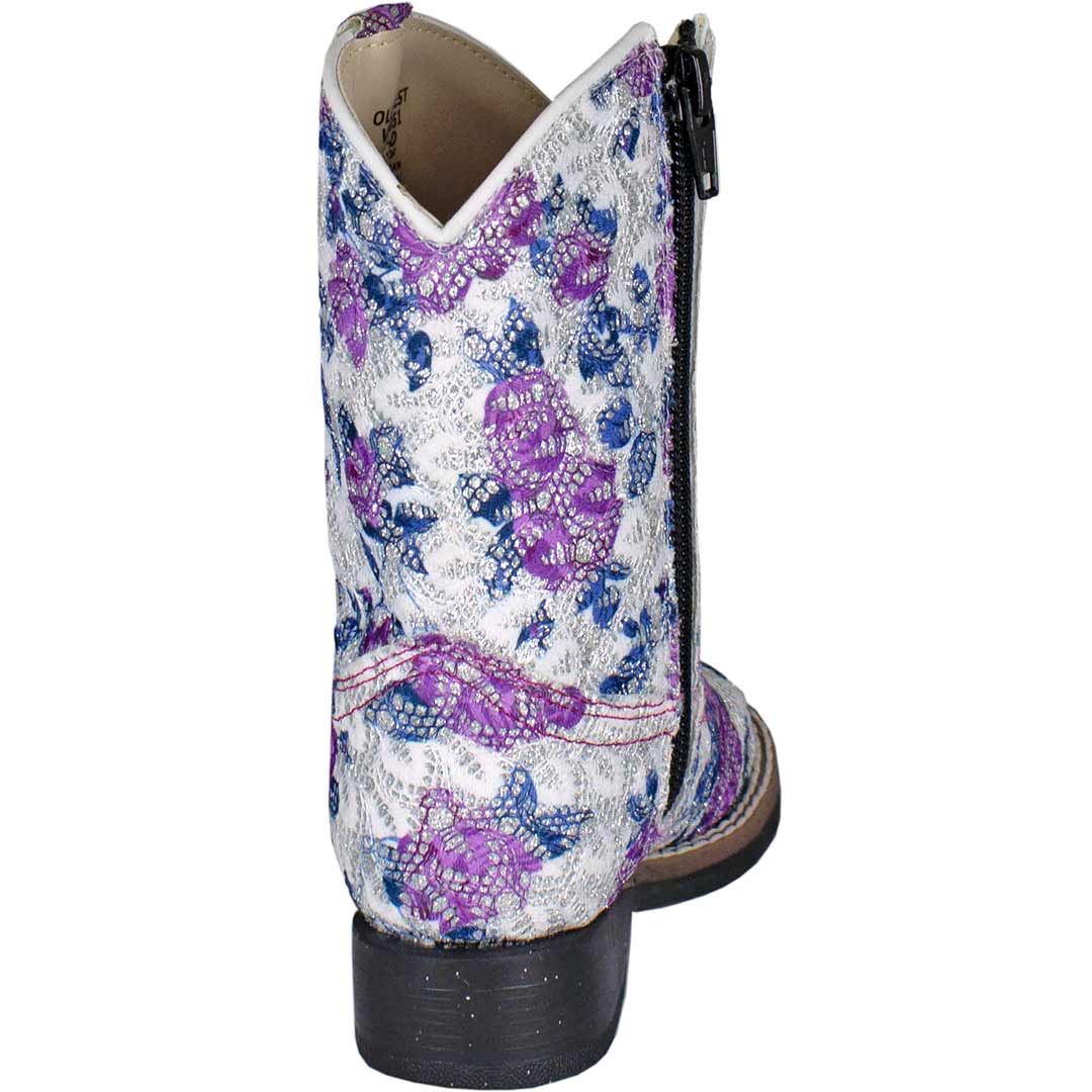 Old West Toddler Girls' Floral Bling Cowgirl Boots - Image 5