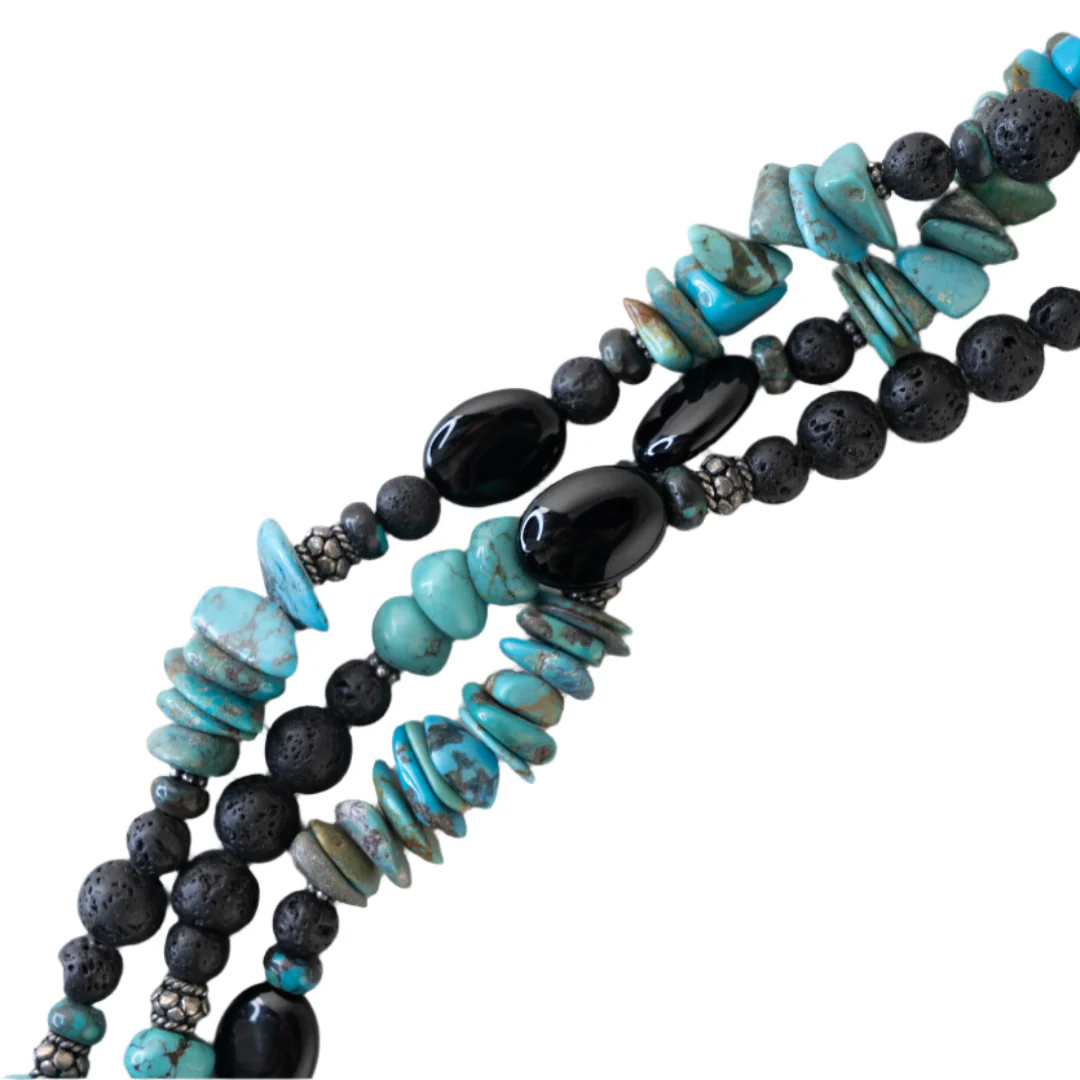 Paige Wallace 3 Strand Bead Necklace - Image 2