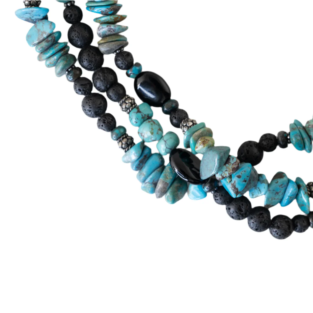Paige Wallace 3 Strand Bead Necklace - Image 3