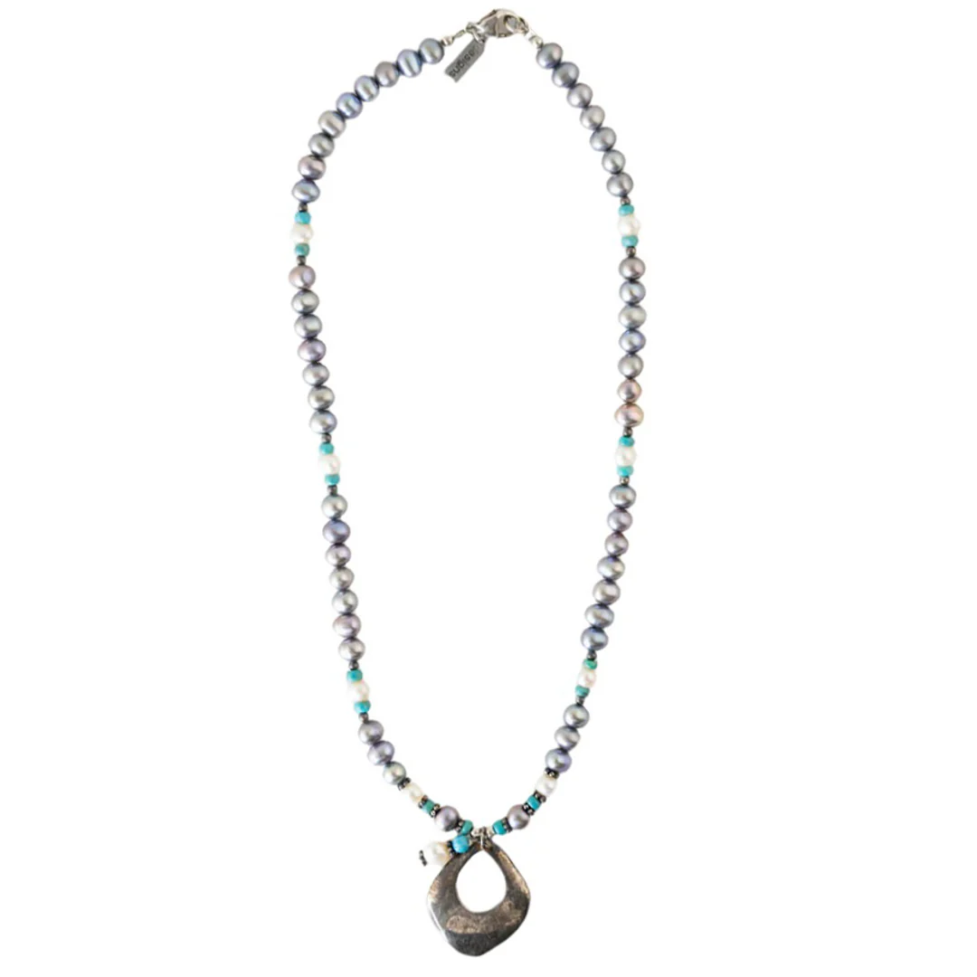 Paige Wallace Pendant Pearl Necklace - Image 2