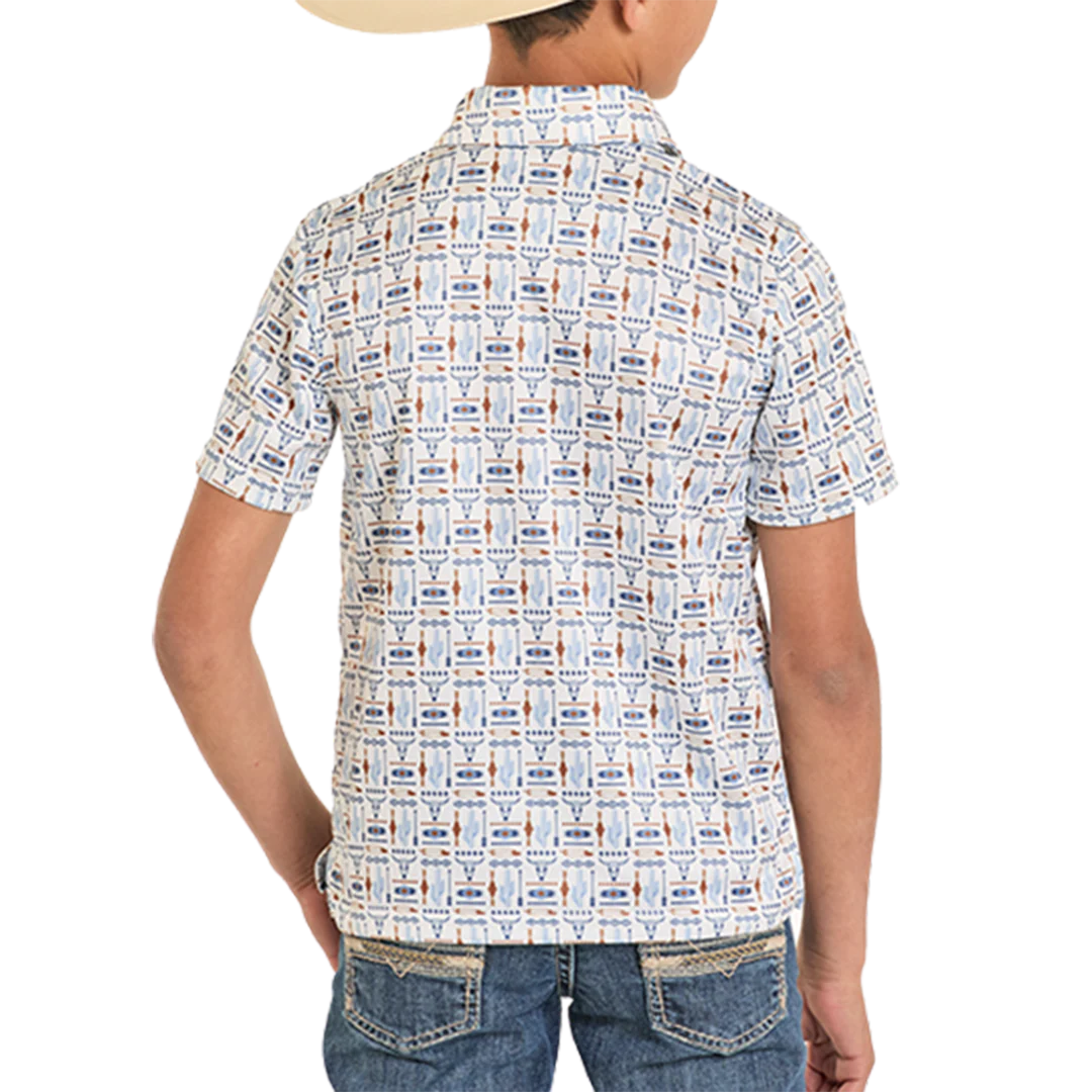 Panhandle Boys' Print Performance Polo - Image 2