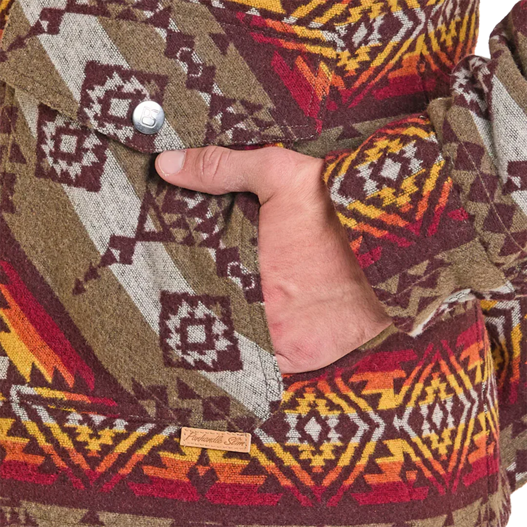 Powder River Outfitters Men's Laredo Aztec Jacquard Jacket - Image 3
