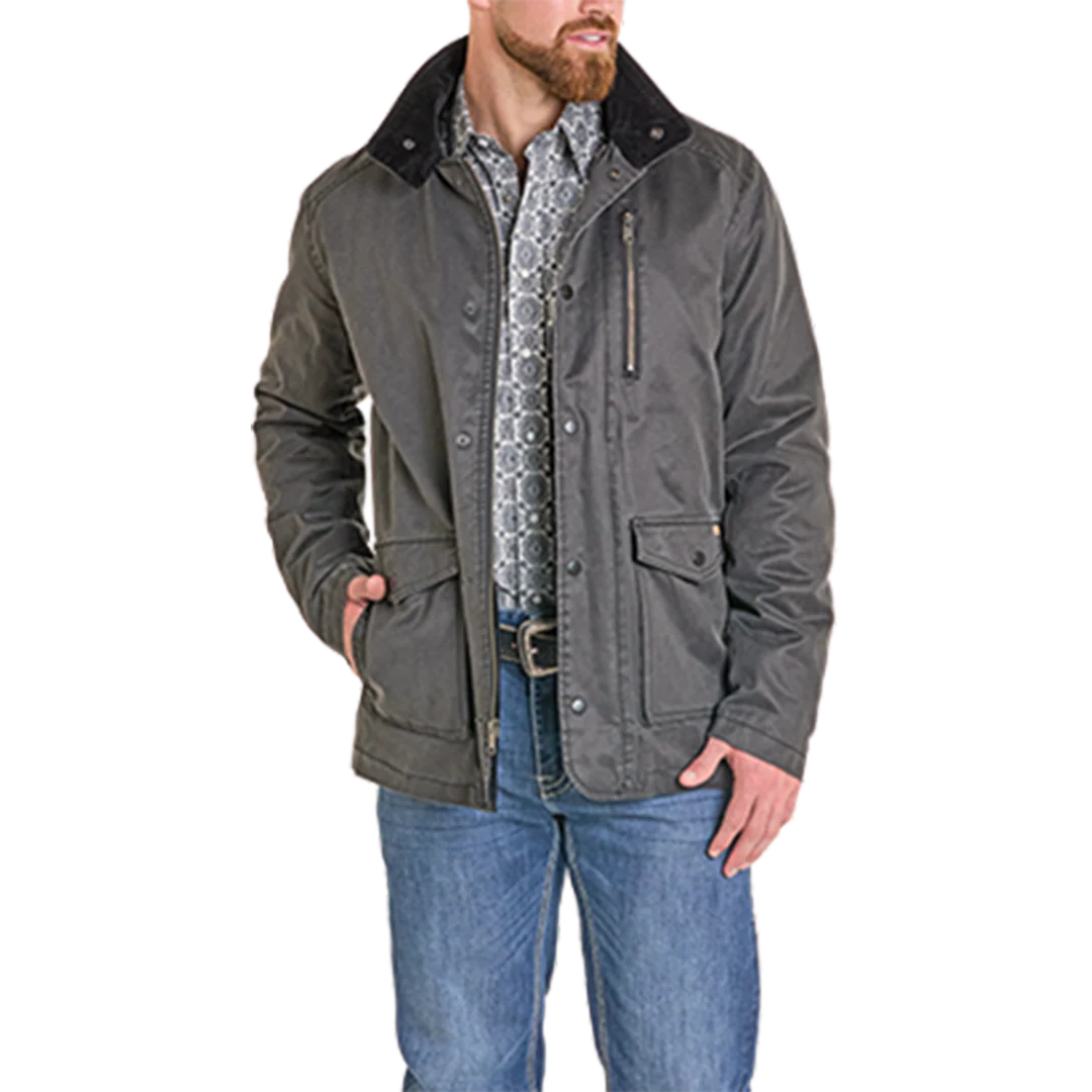 Powder River Outfitters Men's Oil Skin Coat - Image 2