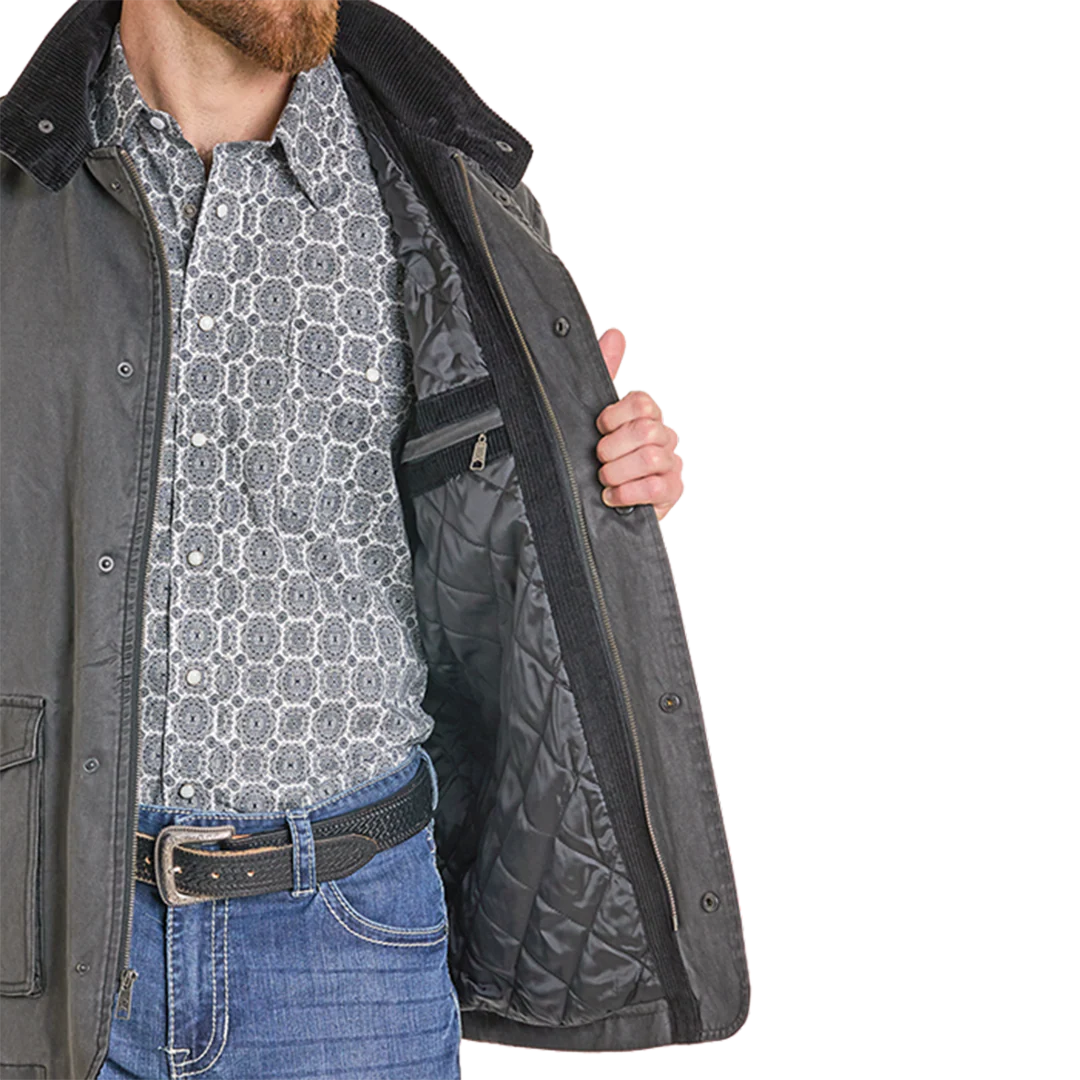 Powder River Outfitters Men's Oil Skin Coat - Image 4