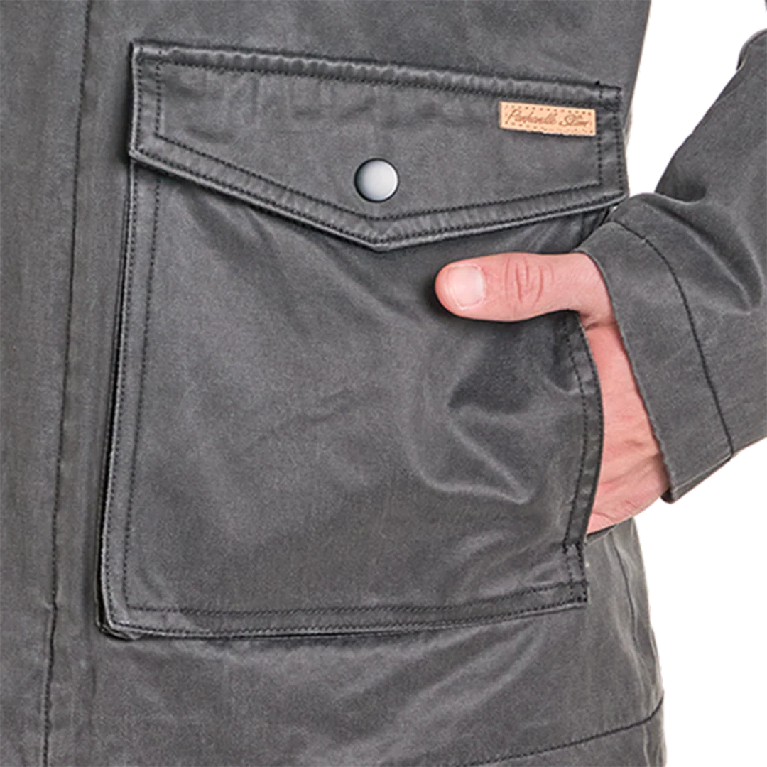 Powder River Outfitters Men's Oil Skin Coat - Image 5