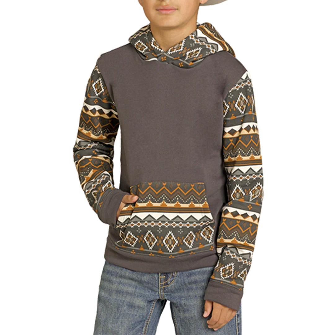 Rock & Roll Denim Boys' Aztec Hoodie