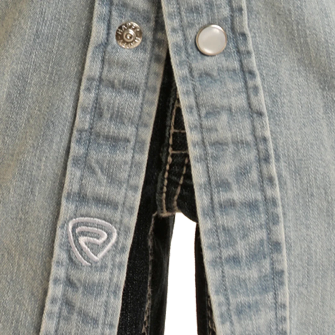 Rock & Roll Denim Boys' Long Sleeve Snap Shirt - Image 2