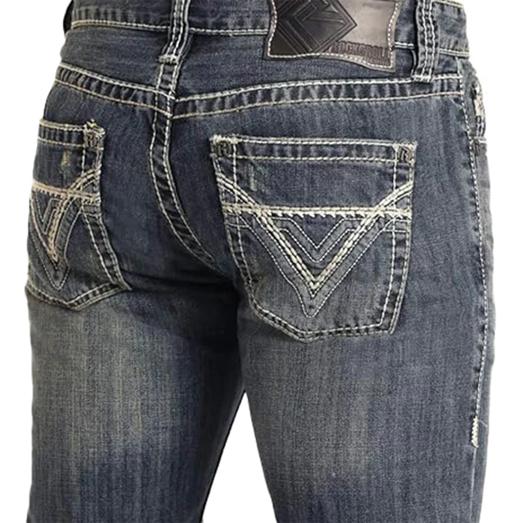 Rock & Roll Denim Men's Pistol Bootcut Jeans - Image 3