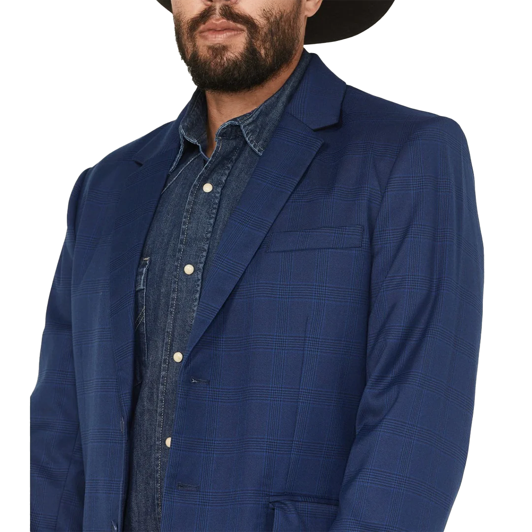 Rock & Roll Denim Men's Plaid Sport Coat - Image 3