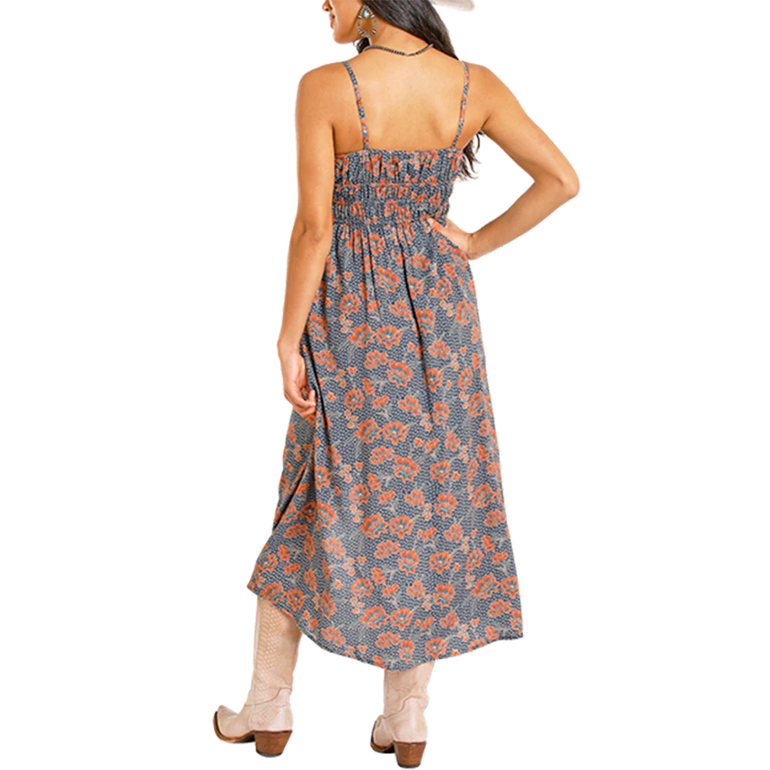 Rock & Roll Denim Women's Floral Print Maxi Dress - Image 2