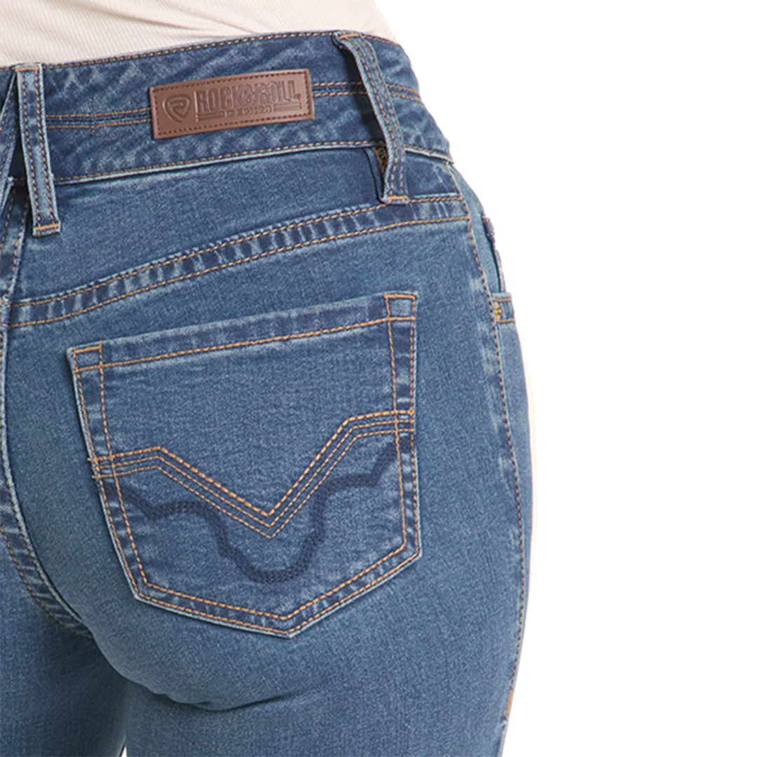 Rock & Roll Denim Women's High Rise Classic Pocket Trousers Jean - Image 3