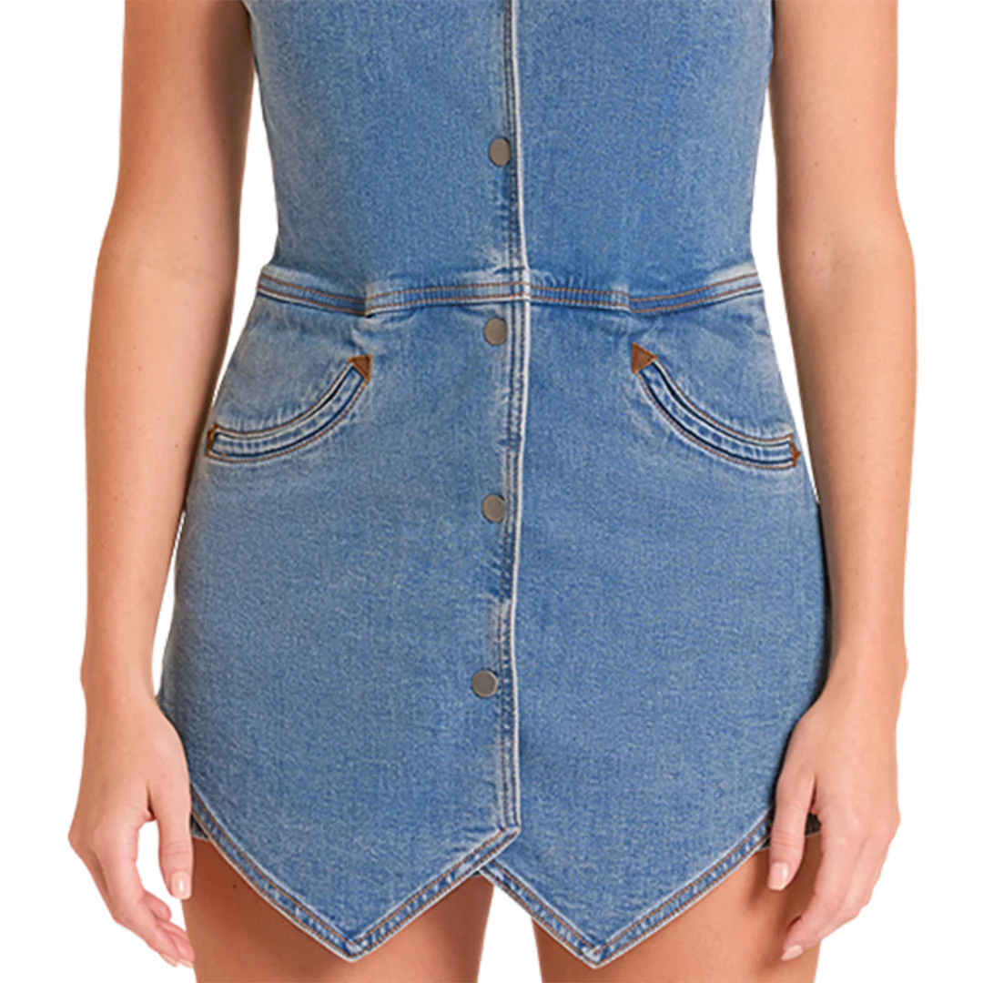 Rock & Roll Denim Women's Sleeveless Vest Roper - Image 3