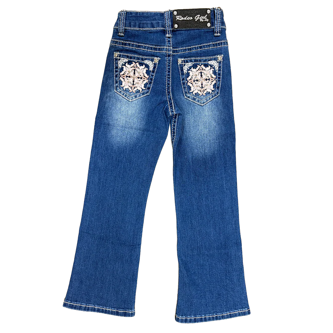 Rodeo Girl Toddler Girls' Southwest Embroidery Bootcut Jeans