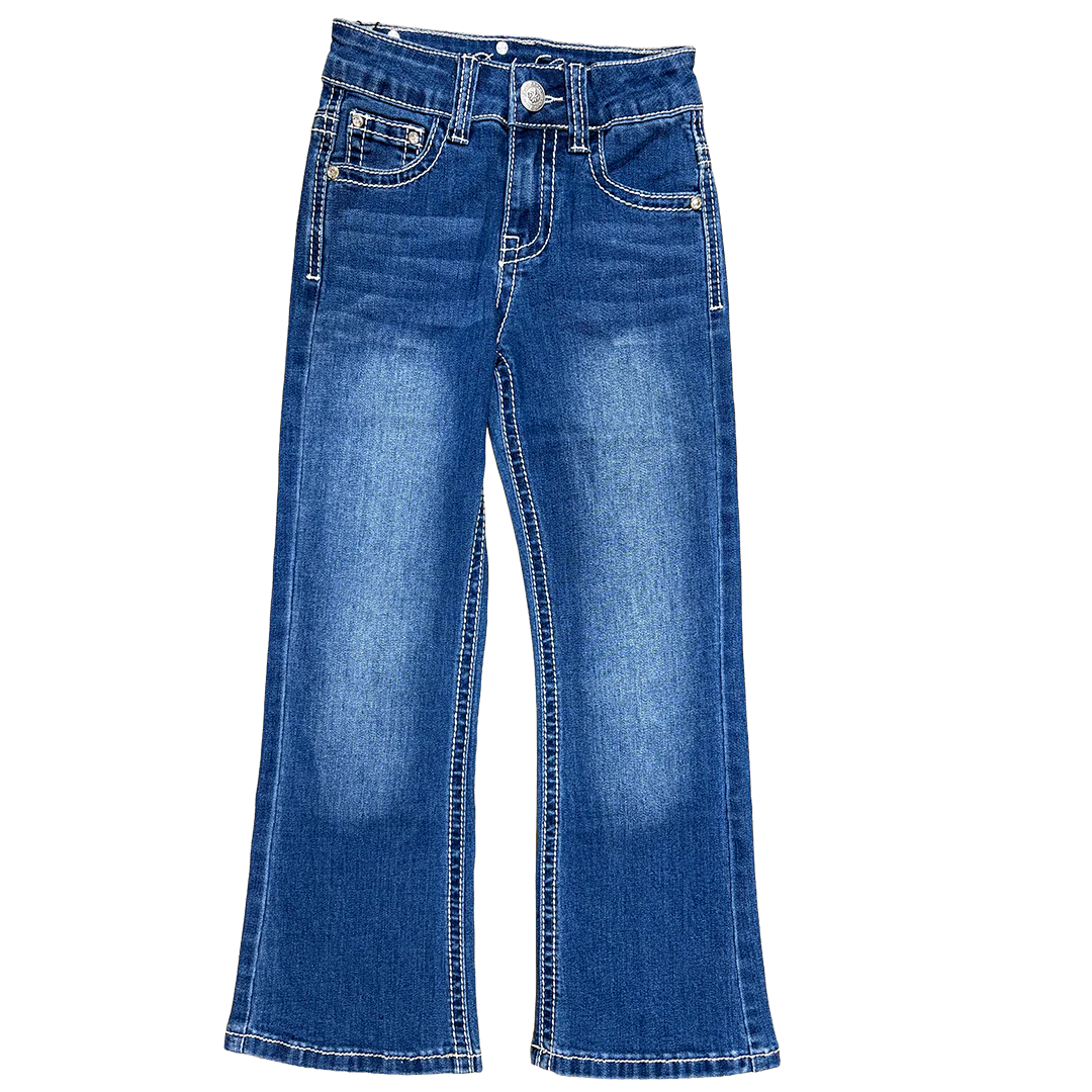 Rodeo Girl Toddler Girls' Southwest Embroidery Bootcut Jeans - Image 2
