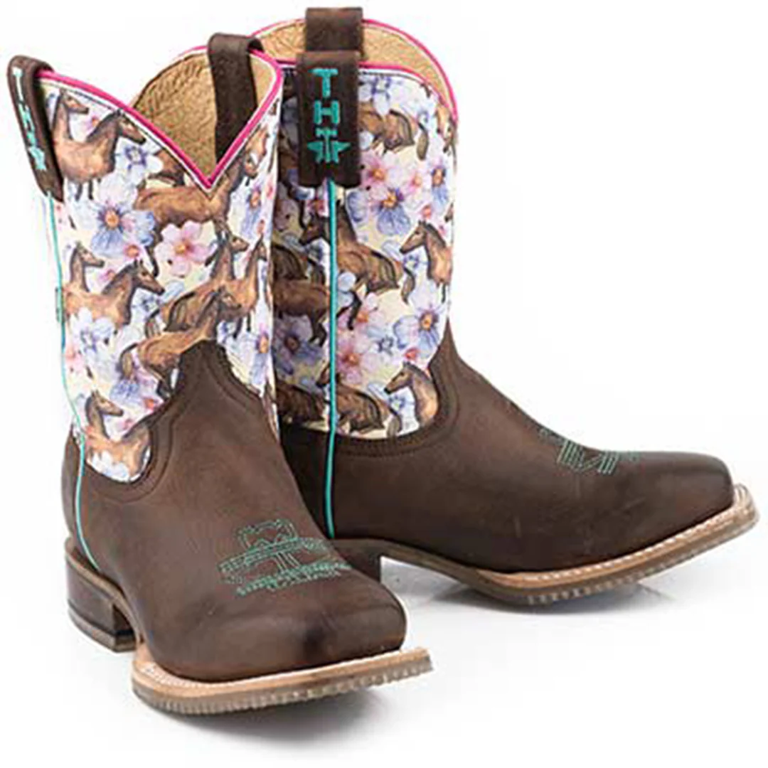Tin Haul Girls' Best Friend Sole Cowgirl Boots - Image 3