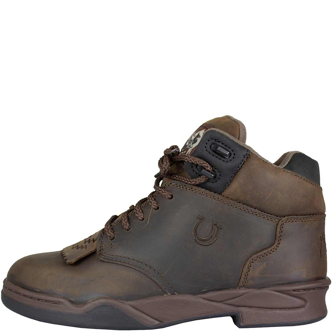 Roper Men's Original Horseshoe Kiltie Lace Up Boots - Image 4