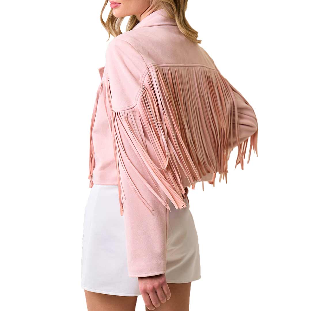 Saints & Hearts Women's Fringe Suede Cropped Jacket - Image 2