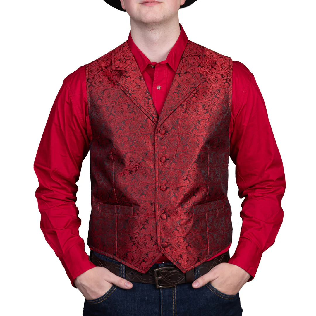 Scully Men's RangeWear Paisley Vest - Image 6