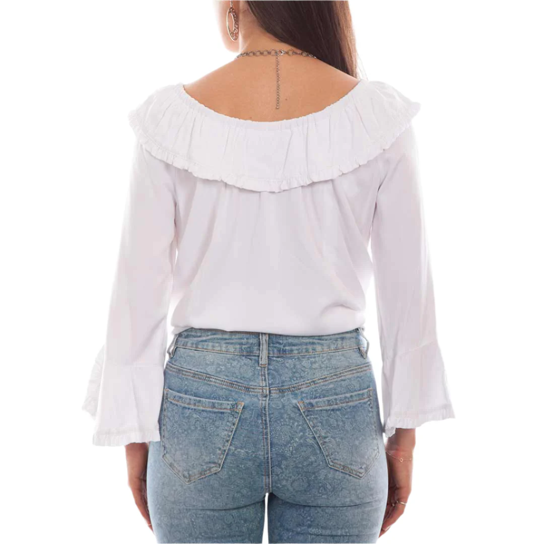 Scully Women's Off Shoulder Button-Down Blouse - Image 2