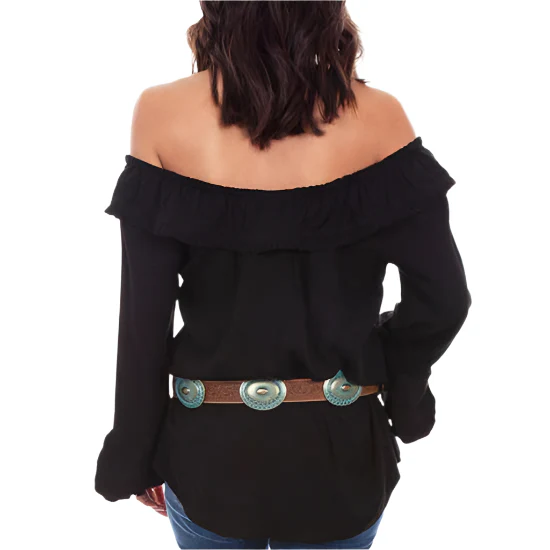 Scully Women's Off Shoulder Button-Down Blouse - Image 8